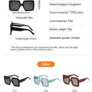 Personalized Trendy Large Frame Fashion Vacation Polarized Sunglasses