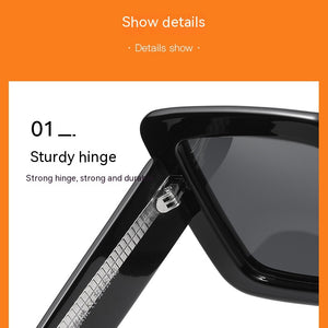 Personalized Trendy Large Frame Fashion Vacation Polarized Sunglasses