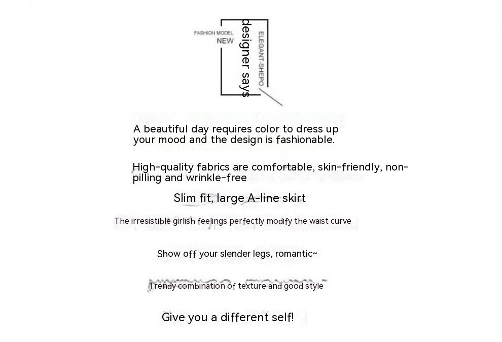 Women's Clothing Plus Size Fat Sister French Sense False Two-piece Suit Dress