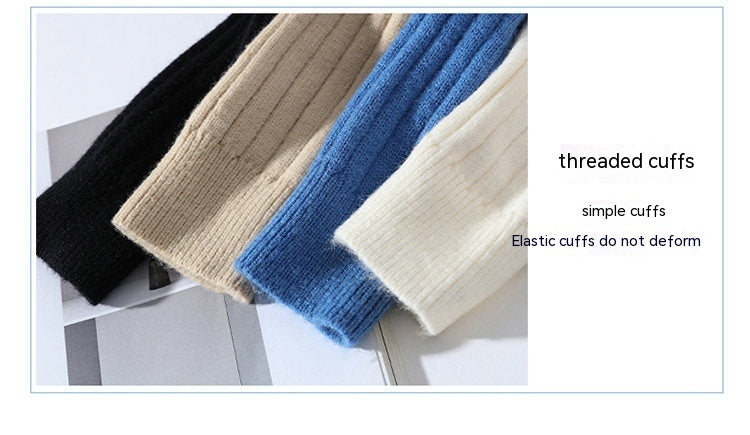 Men's Fashion Casual Solid Color Twisted Sweater