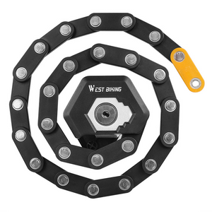 Bicycle electric bicycle chain folding lock