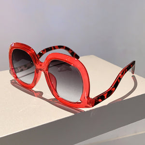 Vintage With Large Rims UV Protection Sun-resistant Sunglasses