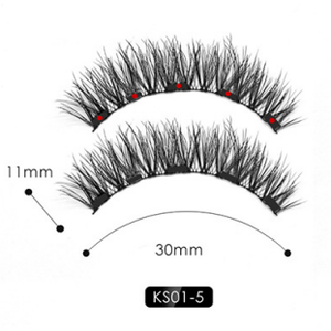 Natural Long Lasting Magnetic Liquid Eyeliner & Magnetic False Eyelashes & Tweezer Set Make up Set