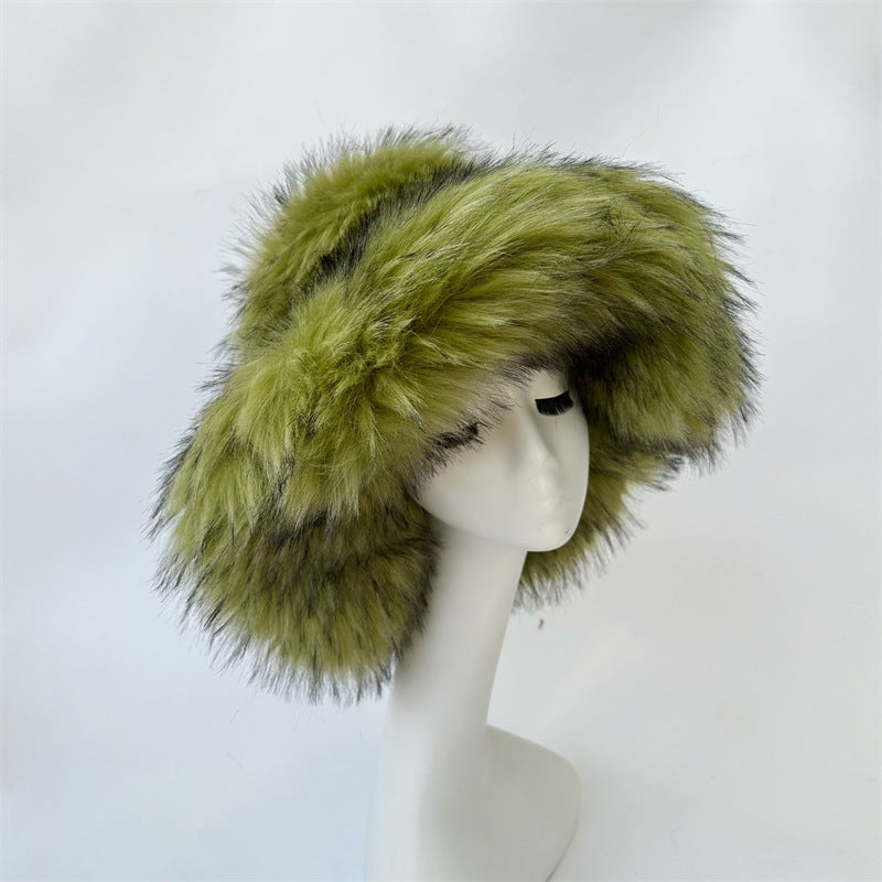 Warm Environmental Protection Fur Raccoon Fur Thickened Autumn And Winter Personalized Punk Hat
