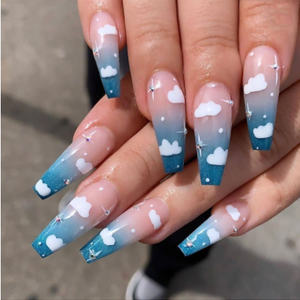 Wearing Nails Finished Soft Nails False Nails