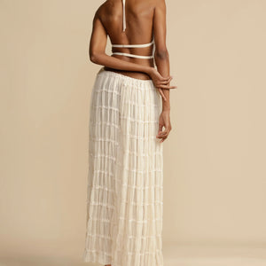 Sexy Sleeveless Halter Top And Skirt Two-piece Set
