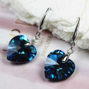Love Earrings In Pure Silver For Women
