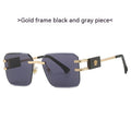 Gold Frame Black And Grey Lens