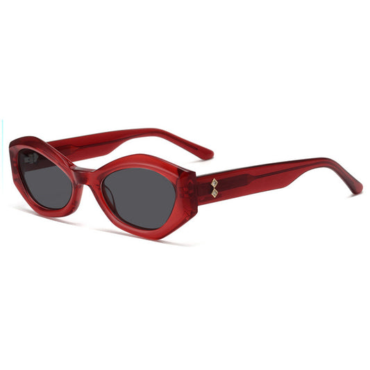 Fashion Irregular With Personality Diamond Sunglasses Sunshade