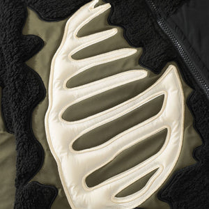 Lamb Wool Stitching Towel Embroidered Cotton-padded Coat Winter Warm-keeping Cotton Clothing American Style