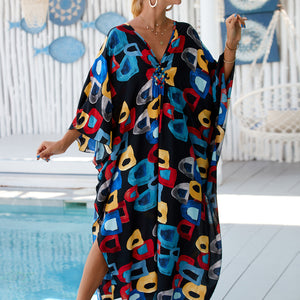 European And American Women's Seaside Vacation Robe Beach Dress Long Skirt