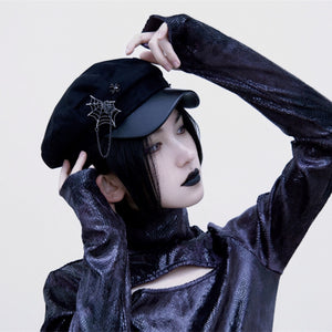 Handmade Spider Chain Warm Wool Newspaper Hat