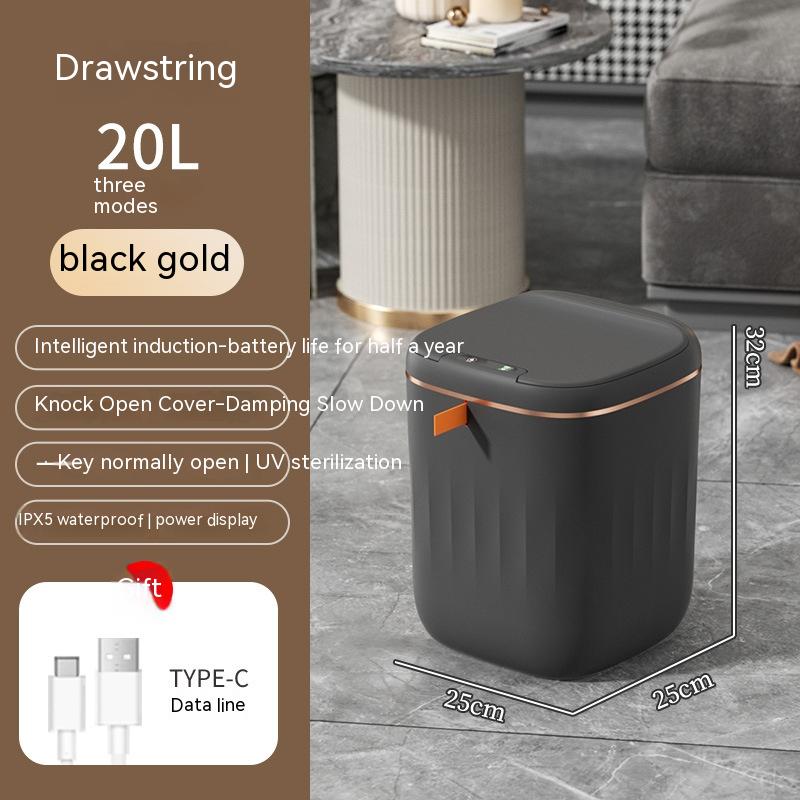 Smart Box Trash Can With Lid Storage