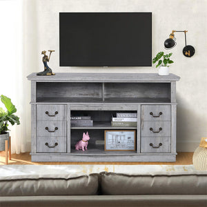 TV Cabinet Vintage Living Room Wood TV Stand