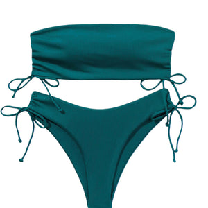 Bikini Solid Color Sexy Women's Swimsuit