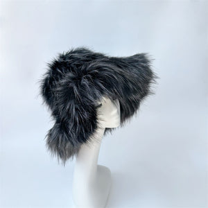 Warm Environmental Protection Fur Raccoon Fur Thickened Autumn And Winter Personalized Punk Hat