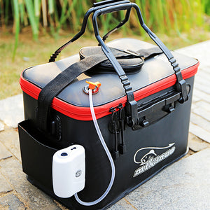 EVA Portable Fishing Bag Folding Thicken Live Fishing Box Tank Bucket Camping Fishing Tackle Fishbox Storage Bag