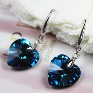 Love Earrings In Pure Silver For Women