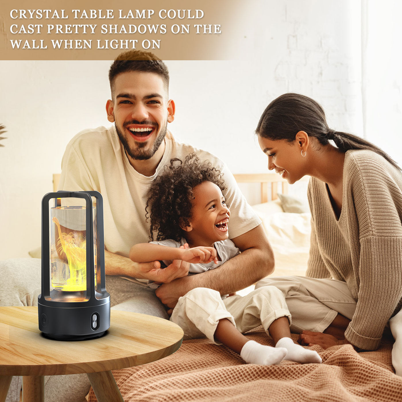 Creative 2 In 1 Audio Acrylic Crystal Lamp And Bluetooth Speaker