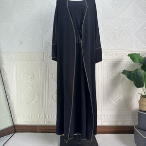 Dubai Turkey Cardigan With Inner Wear Dress