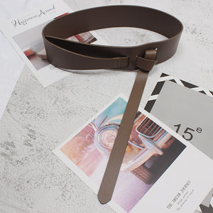Women's Fashion Leather Decoration Wide Belt