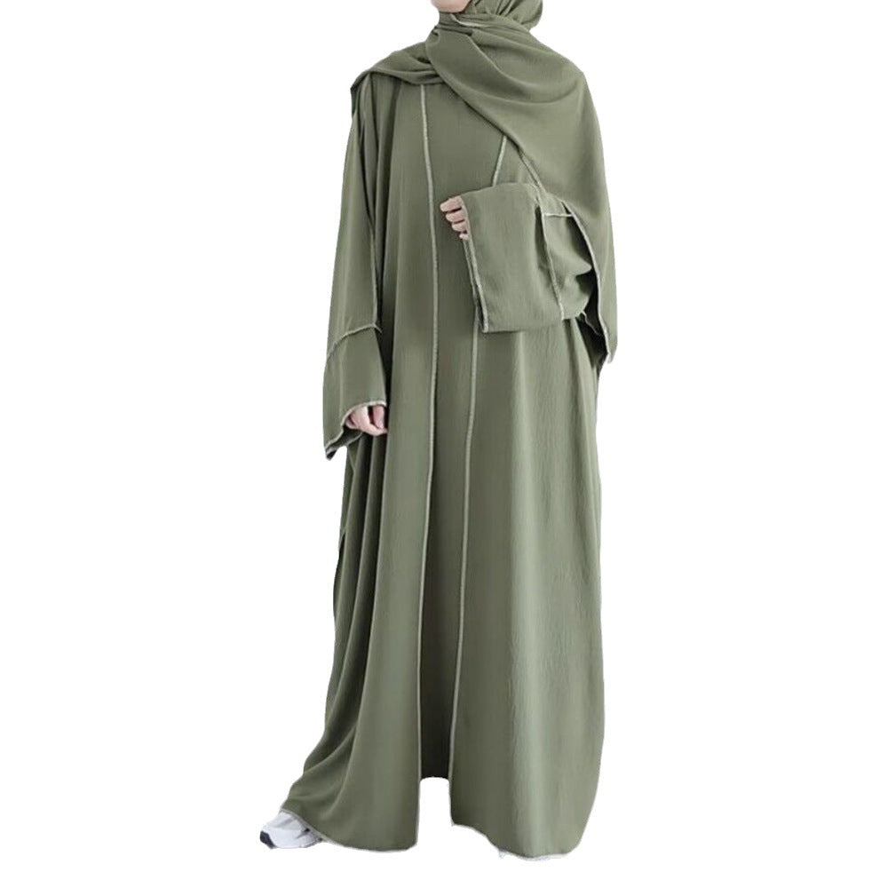 Dubai Turkey Cardigan With Inner Wear Dress