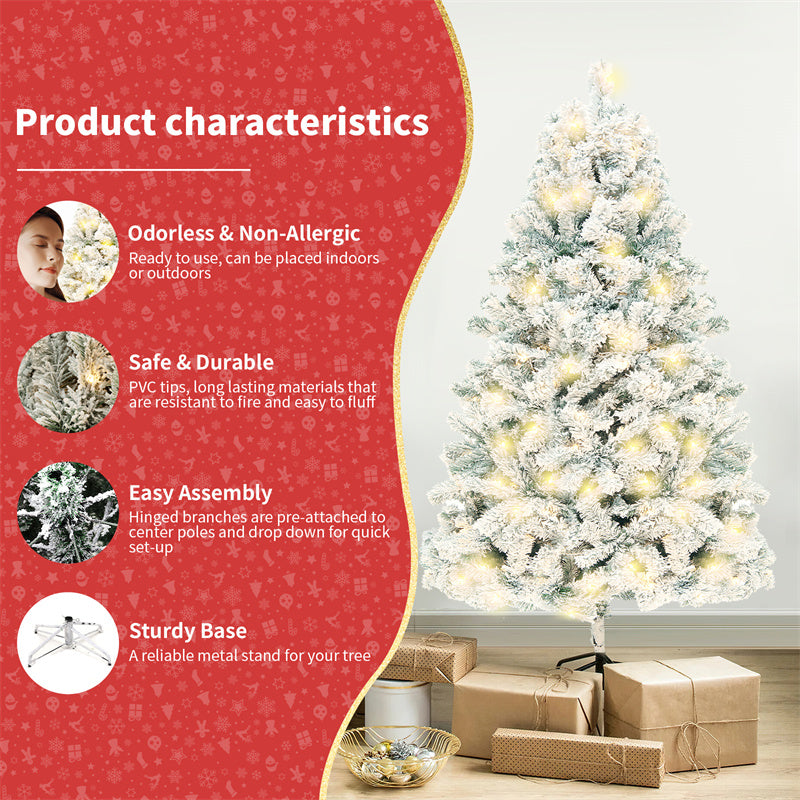 Christmas Tree PVC Artificial Snow Tree Mall Window Decoration