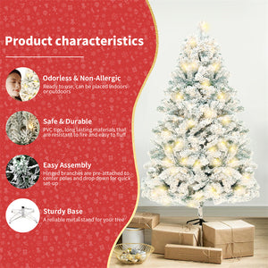 Christmas Tree PVC Artificial Snow Tree Mall Window Decoration