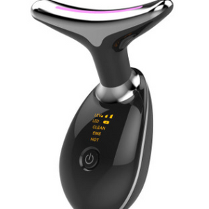 EMS Thermal Neck Lifting And Tighten Massager Electric Microcurrent Wrinkle Remover LED Photon Face Beauty Device For Woman