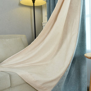 Simple solid chenille curtain high shading finished curtains