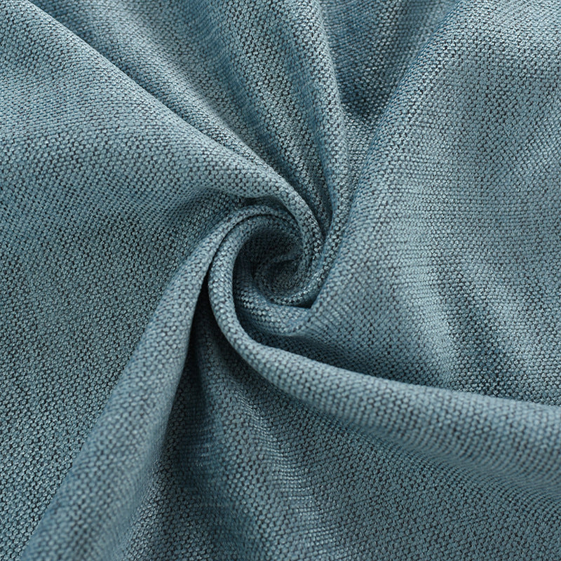 Simple solid chenille curtain high shading finished curtains