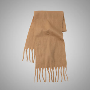 Mohair Idle Style Soft Fluffy Pure Color Warm Keeping Scarf
