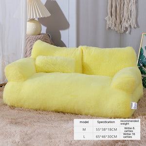 Luxury Cat Bed Sofa Winter Warm Cat Nest Pet Bed For Small Medium Dogs