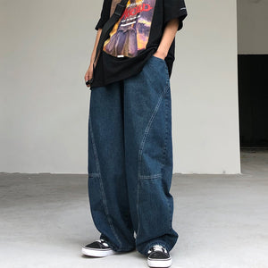 Women's Straight Leisure Washed-out Jeans