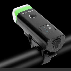 Bicycle headlight sensor light