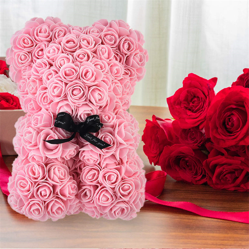 Rose Teddy Bear Eternal Flower PE Foam