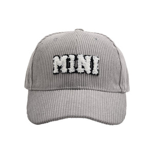 Letter MAMA Embroidered Corduroy Baseball Cap Cap Female Parent-child Style