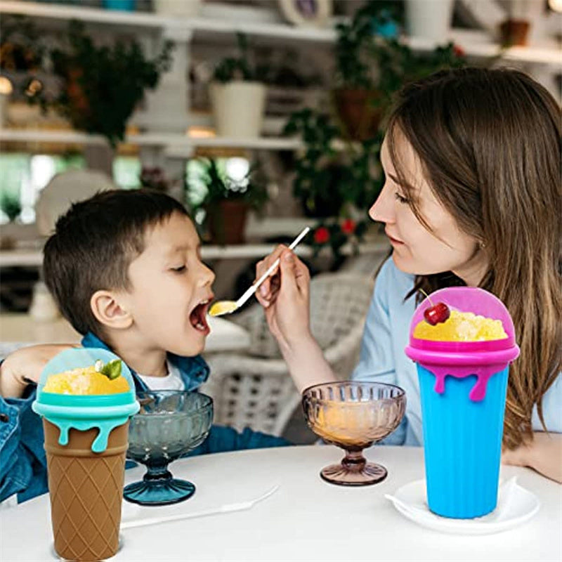 500ml Large Capacity Slushy Cup Summer Squeeze Juice Water Bottle