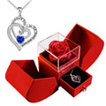 Double Heart Silver Necklace