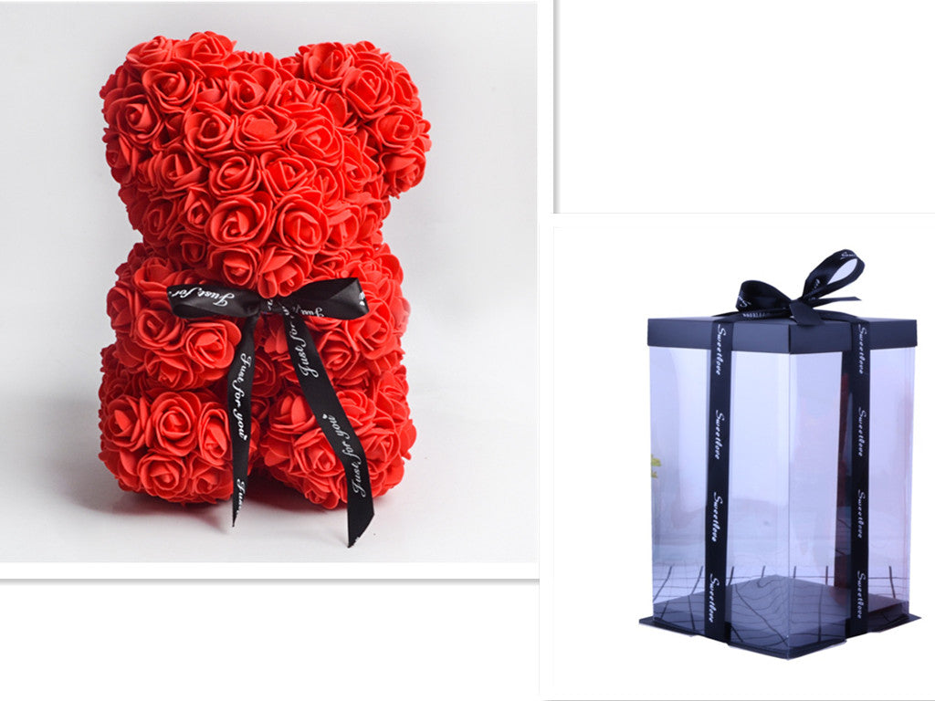 Rose Teddy Bear Eternal Flower PE Foam