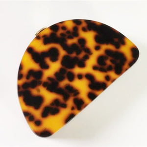 Leopard Print Semicircle Acrylic Clutch Women