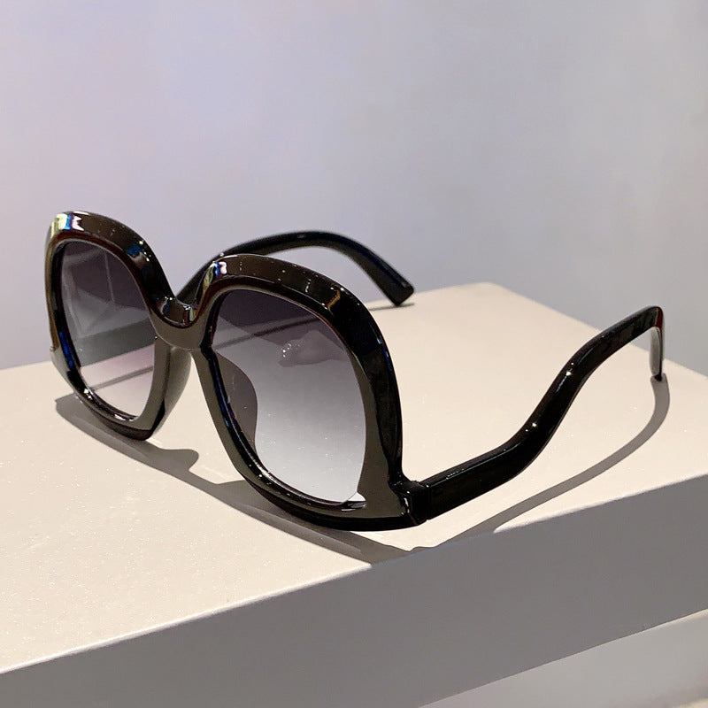 Vintage With Large Rims UV Protection Sun-resistant Sunglasses