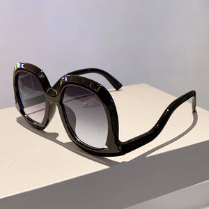 Vintage With Large Rims UV Protection Sun-resistant Sunglasses
