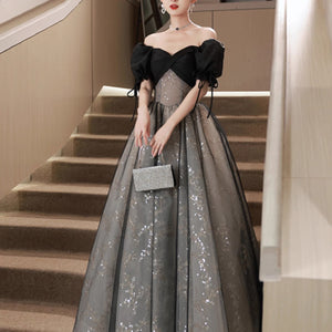 Off-shoulder Evening Dress High Sense Annual Birthday Performance Princess Dress