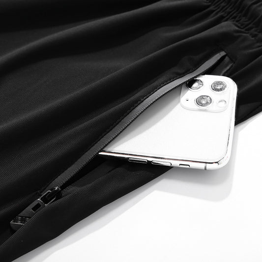 Men's Summer Plus Size Ice Silk Quick-drying Sports Pants