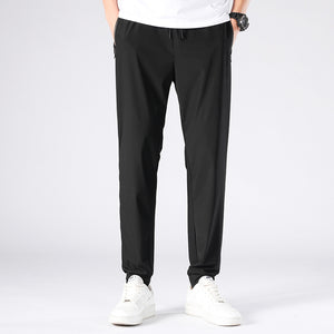 Men's Summer Plus Size Ice Silk Quick-drying Sports Pants