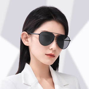 Moss Gray Pilot Sunglasses For Driving Strong Light