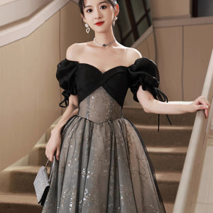 Off-shoulder Evening Dress High Sense Annual Birthday Performance Princess Dress