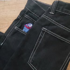 Jeans With Loose Pants And Large Crotch