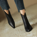 Black Pigskin Split Leather